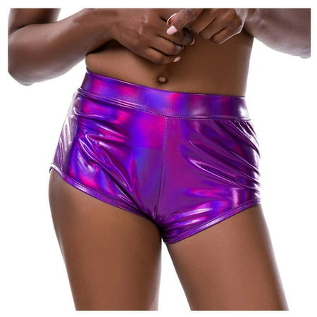 

Women S Seamless Briefs Leather Purple M Panties 3 Pack