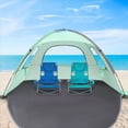 thumbnail image 5 of Beach Tent Sun Shelter with Breathable, Portable Outdoor Camping Tent Shade Canopy for Beach & Camping Green, 5 of 8