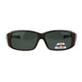 thumbnail image 2 of Polarized Womens Fashion Rectangular 57mm OTG Fit Over Sunglasses Red, 2 of 4
