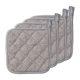 thumbnail image 2 of Juego de 4 agarraderas de cocina de 17,5 x 17,5 cm, protección para las manos, lavables a máquina Gris, 2 of 9