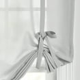 thumbnail image 5 of (2 pack) Mainstays Tie Up Balloon Shade 63" Valance, Poletop Soft Silver, Polyester, Sheer, Adult, 5 of 6