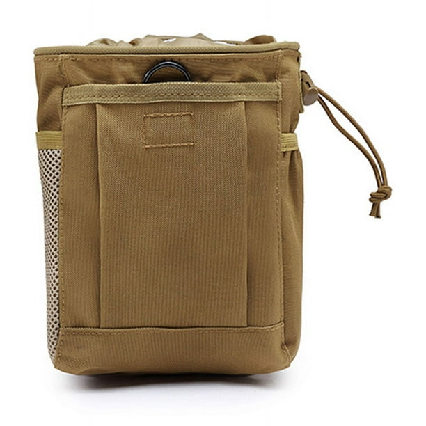 Bolsa de almacenamiento táctica para artículos diversos de montañismo al aire libre, bolsa de cintura con cordón y diseño de camuflaje para fanáticos militares