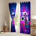 thumbnail image 3 of Homewish Abstract Gamepads Black Out Curtains for Teens Boys Girls,Video Game Curtains Pack of 2 (42x63 Each),Gradient Ombre Bedroom Curtains,Luxury Bedroom Decor, 3 of 6