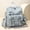 Light Blue, variant on PRIYAL PU Leather Small Backpack for Women | Fashion Tassel Ladies Small Diaper Bag - Mini Backpack Purse Suitable for Travel, Work
