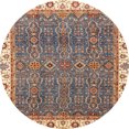 thumbnail image 1 of Ahgly Company Tapis d'Intérieur Ronds Abstraits Orientaux Bruns, 7 Pieds Rond, 1 of 6