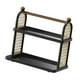 thumbnail image 5 of Soporte para tazas de café, organizador de cosméticos para baño, organización que ahorra espacio, multiusos Negro de 2 capas, 5 of 9