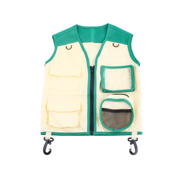 Vogacara Niños Insect Explorer Chaleco Sombrero Kit Acampar al aire libre Pesca Disfraces de aventura Fiesta escolar Niños Niñas Traje con múltiples Type2 NO2 Vogacara FN009960-01B