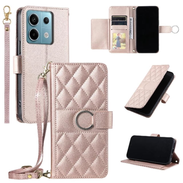 Funda tipo billetera GANGXUN para Xiaomi POCO X6 5G – Tapa abatible con correa para mujer