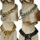 thumbnail image 3 of Collar de acero inoxidable para mascotas, cadena de eslabones cubanos de alta resistencia para perros grandes, Pitbull, Bulldog Francés, Curb, 19mm, 3 of 4