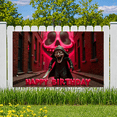 thumbnail image 3 of Terrifying Design Banner Gothic Style Creepy Decor Horror Backdrop for Halloween Party Scary Events, 3 of 5