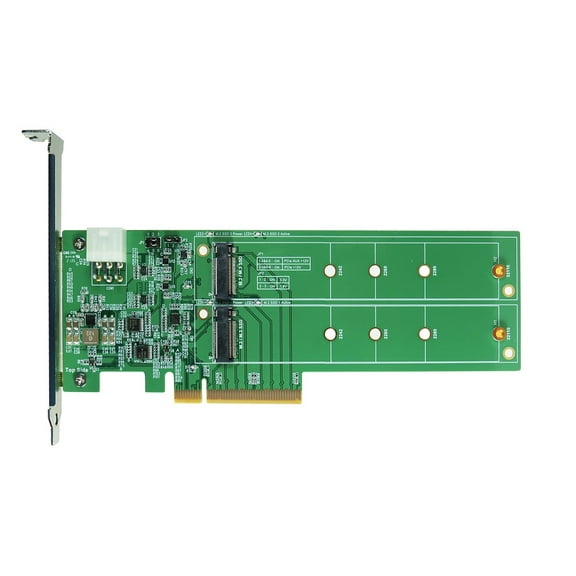 PCIe x8 Gen4 for M.2 NMVe Dual Port Add-in Card