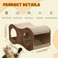 thumbnail image 3 of LCOKEIY Cat Scratch Pad, Large Double-Sided Scratch Pad, Cat Scratcher House for Indoor Cats Playing Scratching, Reversible & Durable Cardbord, 3 of 12