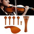 thumbnail image 4 of Violin Tailpiece, Violin Parts Clear Texture Wood Sturdy Exquisite  For Replacement, 4 of 7