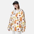 thumbnail image 3 of Saiise Cartoon Squirrel Pattern Sun Protection Hoodie for Men and Women, Lightweight Quick-Dry Windproof with Hood and Zip-Large, 3 of 7