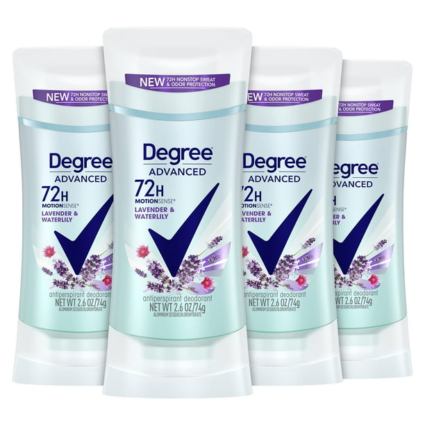 Desodorante antitranspirante, protección contra el sudor de 72 horas, 4 x 75 ml