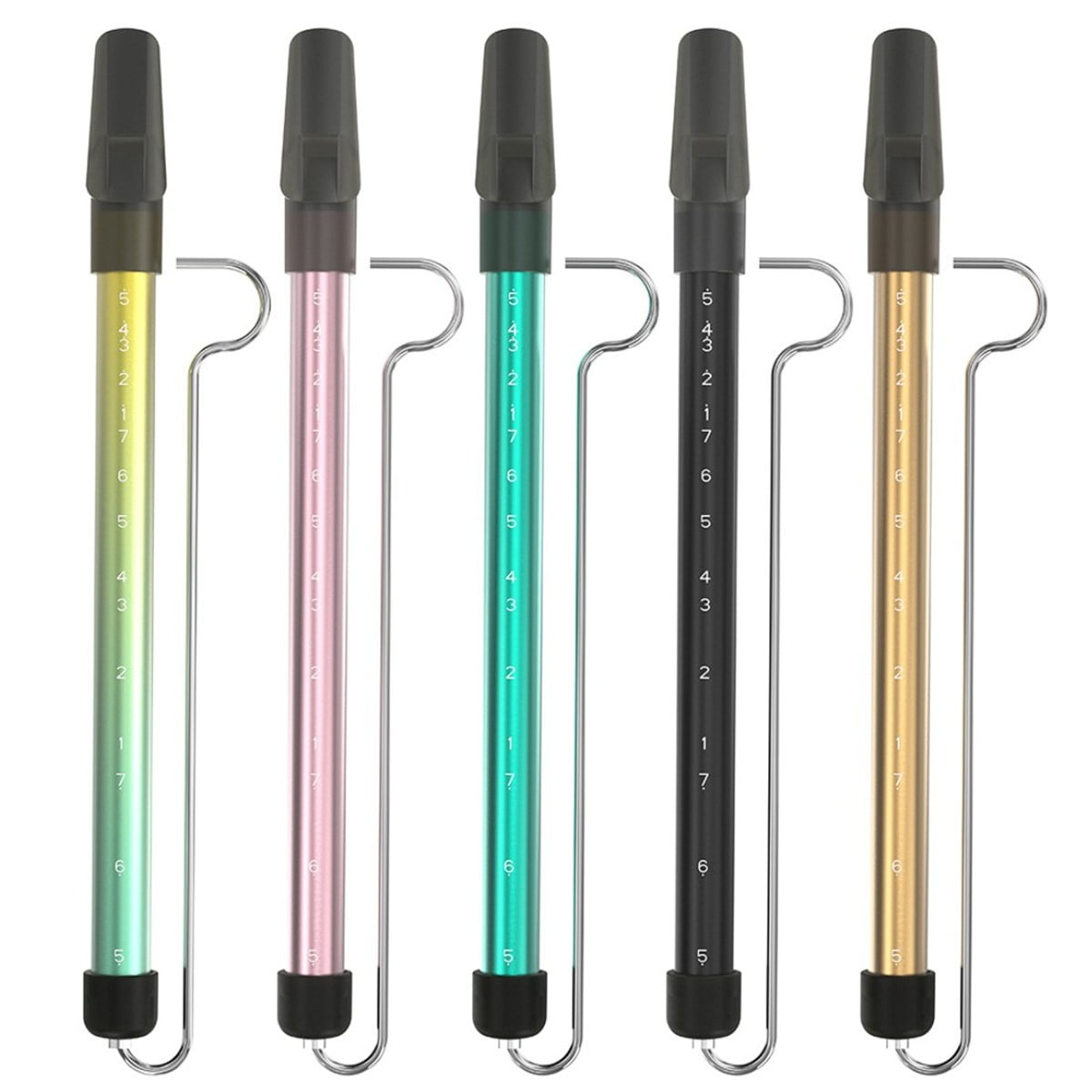 Metal Professional Slide Whistle Flute With Scale Classic Musical Instrument