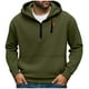 thumbnail image 2 of pstuiky camisas de manga larga para hombre, Sudadera con capucha y manga larga con cremallera de color liso para hombre Tops de talla grande para hombre xl, 2 of 7