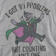 thumbnail image 2 of Sesame Street Count 99 Problems Adult Pull-Over Hoodie, Athletic Heather, Small, 2 of 5