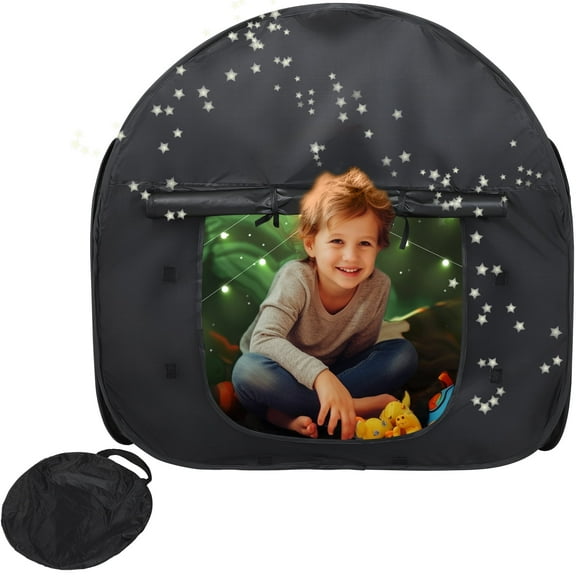 Sensory Tent Calming Hideout for Children with Autism,Pop-up Blackout Tent Black, Sensory Play Tent Sensory Den, Special Needs Sensory Tent|Suitable for: SPD, Anxiety, ADHD, Autism, etc.