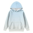 thumbnail image 3 of TQWQT Hoodies for Teen Girls Long Sleeve Kids Preppy Clothes Size 10-12 Drawstring Gradient Pullover Top Oversized Cute Sweatshirts 3-4 Years, 3 of 4