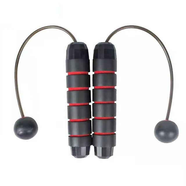 Weighted Ropeless Jump Rope For Workout Fitness Weight Lost Adult Kids Exercise Beginners Blue