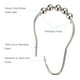 thumbnail image 3 of Ganchos para cortinas de ducha Amazer decorativos de acero inoxidable x12, 3 of 9