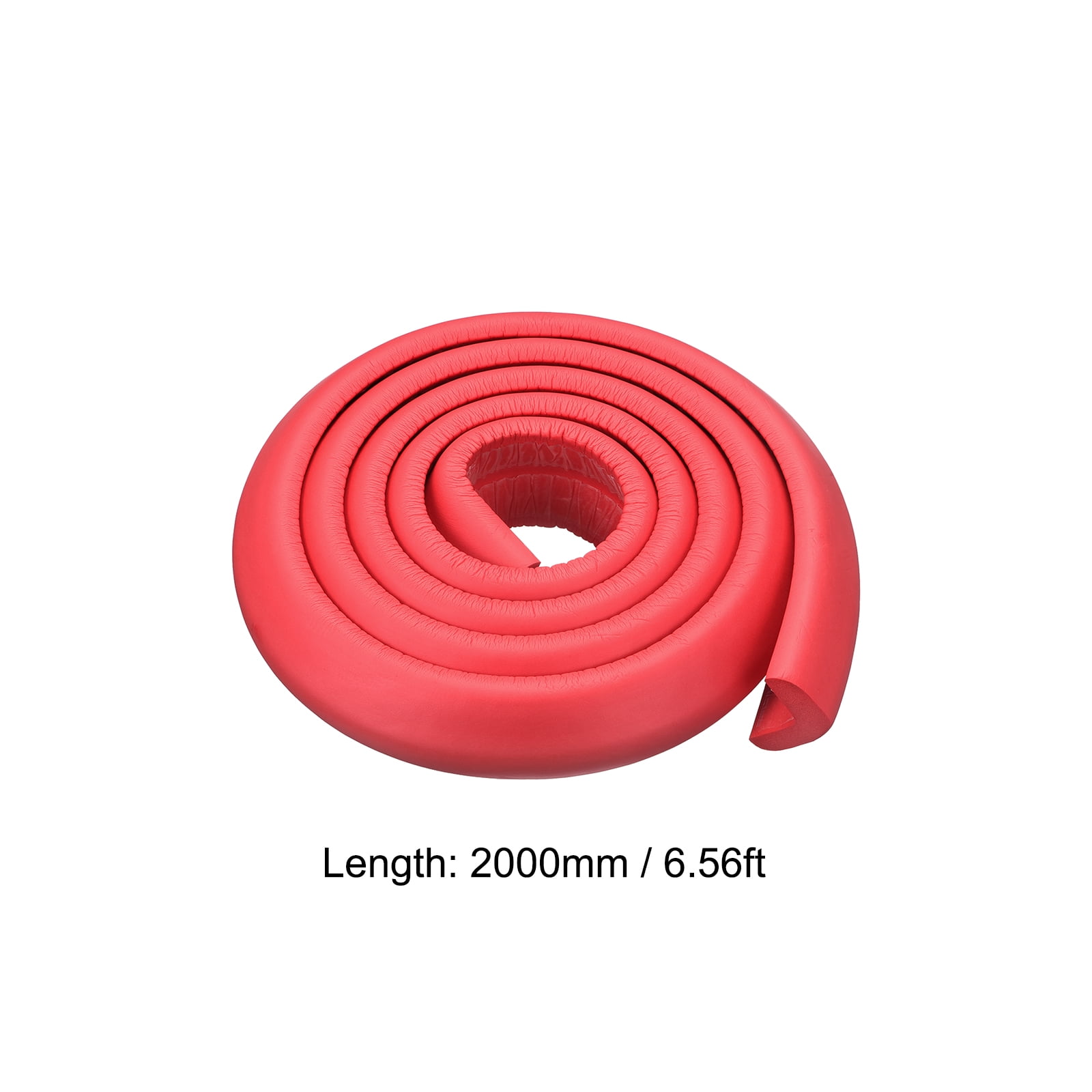 Uxcell Corner Guards Protectors 6.56ft(2M), 4 Pack Foam Bumper L Shape, Red