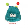 thumbnail image 2 of Milaget Little Monster Tuque Tricotée Mignonne d'Hiver pour Fête à Thème Randonnée Sac à Dos Bleu Vif, 2 of 9