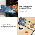 thumbnail image 4 of Cute Cat Corals Undersea Apron Set with Oven Mitts Pot Holders Set of 5 Kitchen Stuff Accessories, 4 of 6