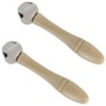 thumbnail image 2 of HLONK Soccer Kit Wooden Handle Sleigh Bell 2PCS Christmas Hand Jingle Bells, 2 of 6