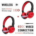 thumbnail image 5 of Back to School Gifts under $5 Wireless Bluetooth Headphones Over Ear With Light And Mic 8 Hours Of Use Foldable Headset on Clearance, 5 of 8