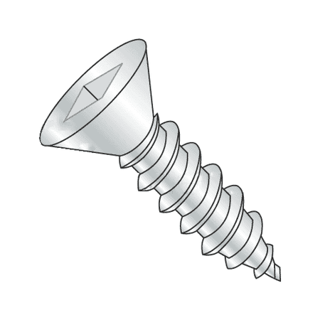 

#6-20 x 3/4 Type AB Self-Tapping Screws / Square / Flat Head / Steel / Zinc Plating (Quantity: 5000 pcs)