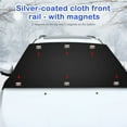 thumbnail image 4 of Podofo Car Windshield Snow Cover For Ice Frost, Winter Car Cover Windscreen Covers , Thicken Thickness Frost Guard For Most Cars SUVs And Small Trucks, 165X110 CM, 4 of 7