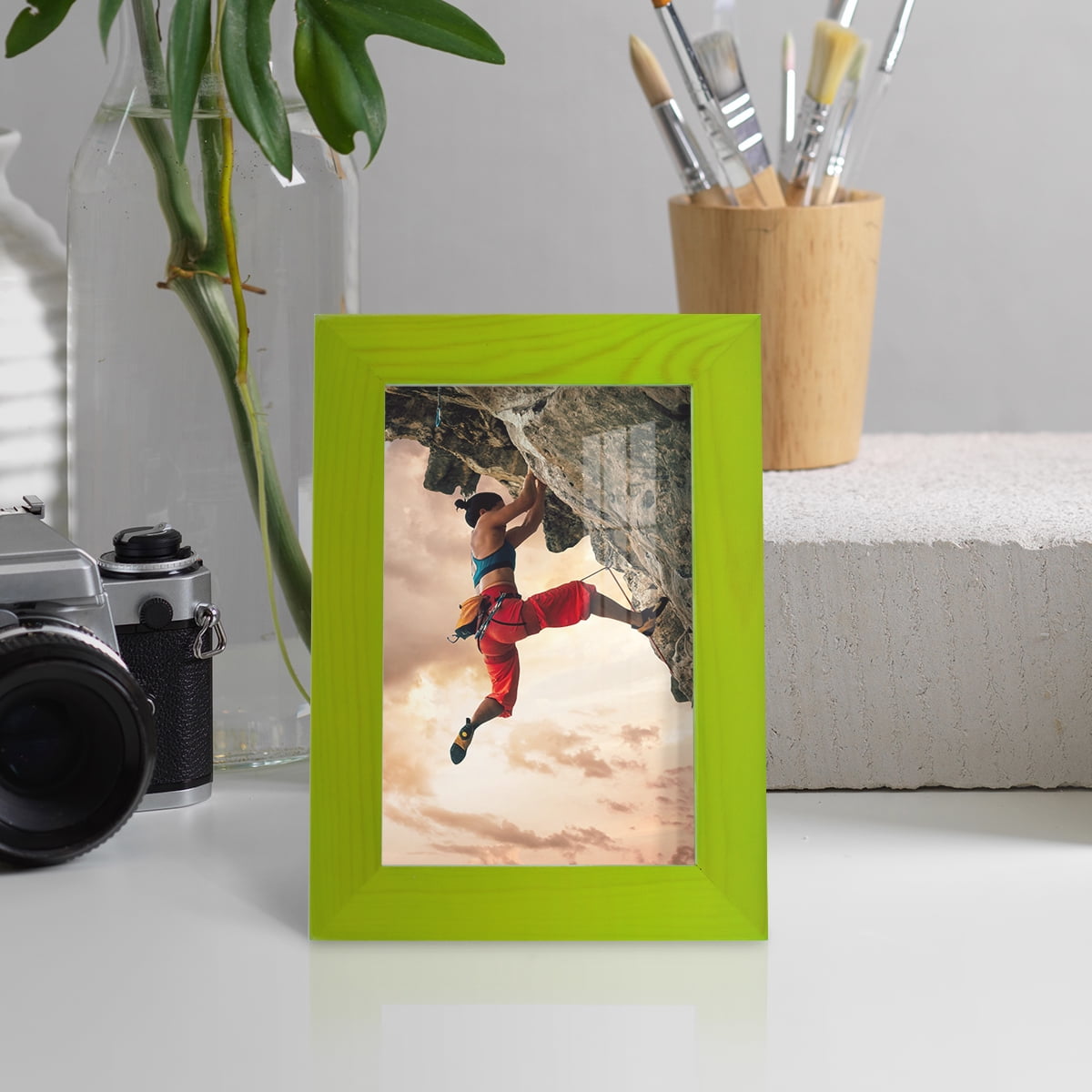 4x6 Wood Grain Picture Frame - Avocado