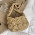 thumbnail image 1 of Bolsos acolchados de nailon para mujer, bolsos de hombro, bolsos de compras pequeños Hobo (caqui) Likrtyny Para Estrenar, 1 of 4
