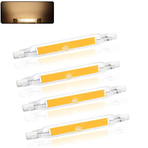 HYWL R7S 118mm LED Bulb 10W J78 Warm White 2700K COB Filament Chip J Type Linear Light Bulb Double Ended Reflector Light 100W Halogen Replacement Energy Saving R7s dimmable 2-Pack,220V 118MM 10W