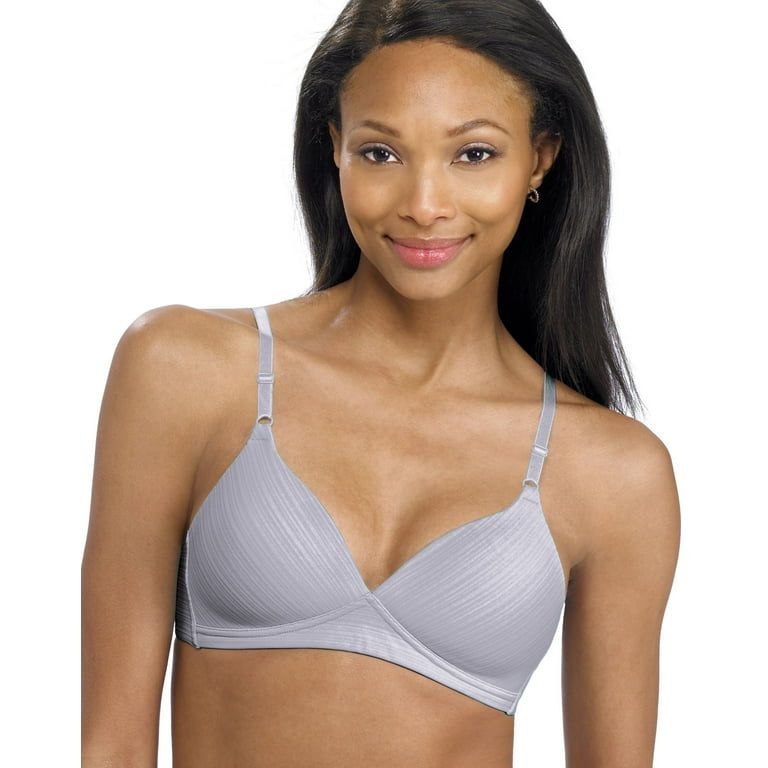 Barely There Concealers Women`s Wirefree Bra - Best-Seller, 36B, Crystal  Grey 