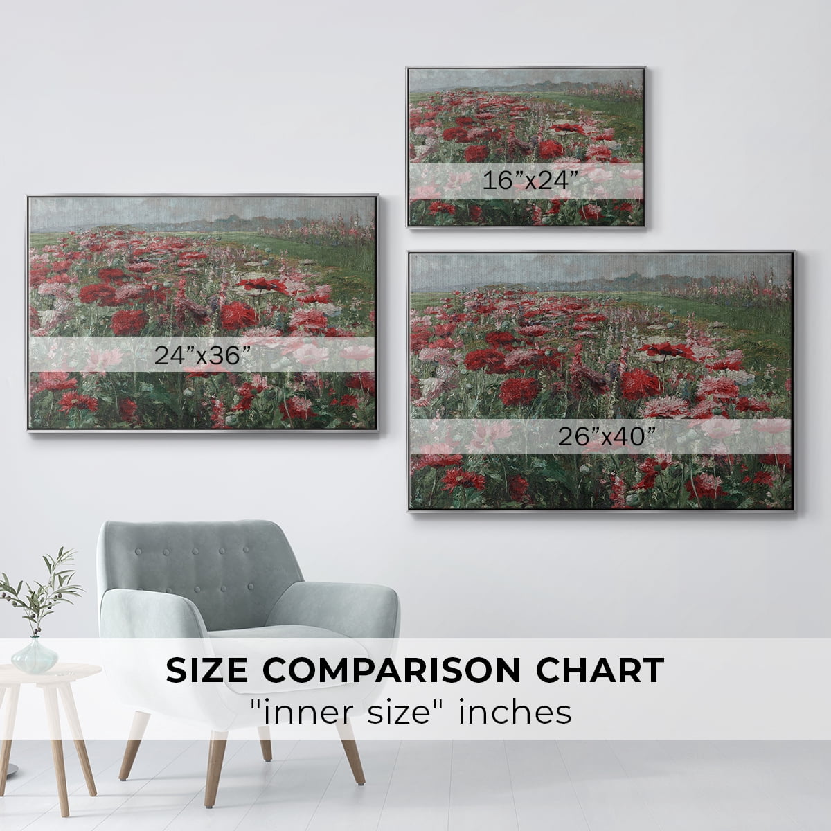 Vintage Botanical Print-XC By Wexford Home Framed in Silver Wood Gallery Wrapped Canvas 17 in. x 25 in.