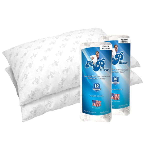 Juego de 2 almohadas para cama MyPillow Classic Queen, firmeza media