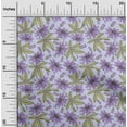 thumbnail image 2 of oneOone Cotton Cambric Purple Fabric Floral Fabric For Sewing Printed Craft Fabric By The Yard 42 Inch Wide, 2 of 5
