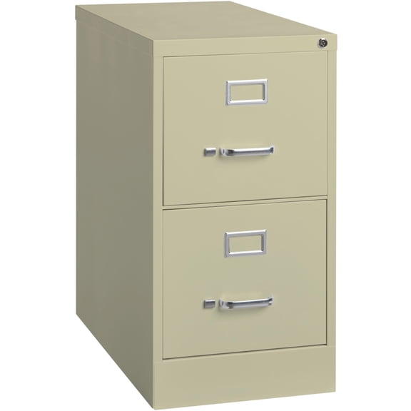 Lorell, Vertical file - 2-Drawer, 1 Each, Putty