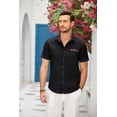 thumbnail image 3 of COOFANDY Mens Short Sleeve Dress Shirts Lightweight Casual Button Down Dress Shirt, 3 of 6