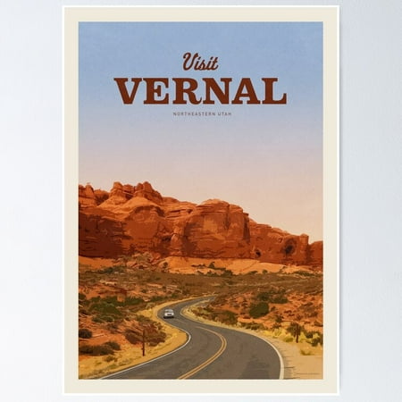 Poster Visit Vernal Wall Art, Unframed Prints For Home Or Office, Perfect Gift For Everyone, 24x36