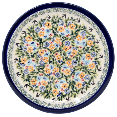 Polish Pottery Plate 7.5 Inch – Boleslawiec Unikat Signature Pattern, Hand-Painted Ceramic