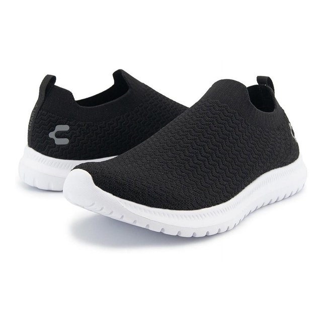 Tenis Charly Estilo Calcetín Walking Relax Color Negro 22-26 negro 25.5