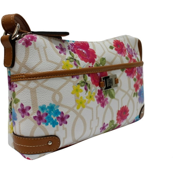 Women's Jacquard East West Crossbody Handbag