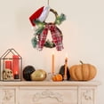 thumbnail image 7 of Colourtree 14" Lighted Christmas Snowman Wreath - Indoor/Outdoor Decor with Red Berries & Pine Needles | Holiday Door, Mantle & Table Decoration, 7 of 7