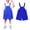 Blue, variant on EnJoCho Kids Shortall Overalls for Girls Boys Adjustable Strap Bib Overalls Teen Sleeveless Baggy Wide Leg Summer Jumpsuits Toddler Girl Short Bi𝖻s 2-15 Years