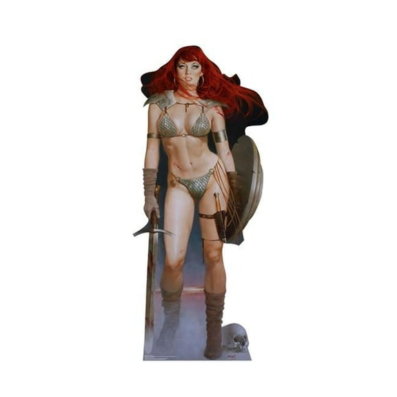 70 x 30 in. Red Sonja - Red Dawn Cardboard Standup