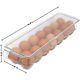 thumbnail image 2 of Caja de huevos, 1 pieza, caja de almacenamiento de huevos, 14 rejillas, estante de huevos apilable, contenedor de huevos de nevera transparente para nevera, cocina, Camping, Picnic TUNC Sencillez, 2 of 5